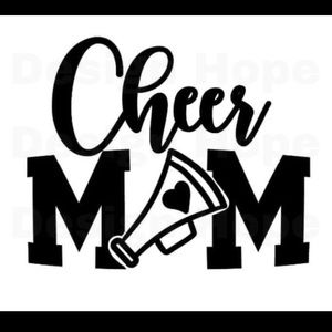 Cheer mom 4” decal
